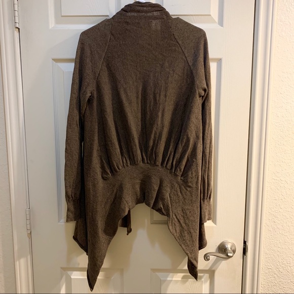 SPARROW BY ANTHRO Brown Asymmetrical Cardigan - Picture 2 of 8